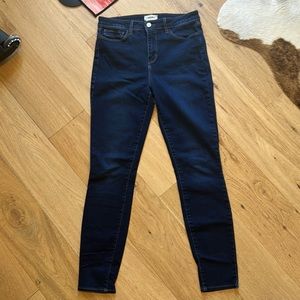 L'AGENCE Women's Skinny Jeans in Dark Blue